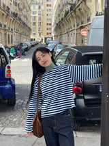 Verdant stripe T-shirts