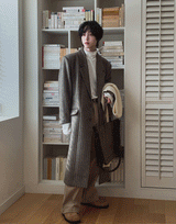 レイストライプマキシコート (2 color)