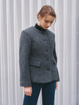 HAIRY WOOL MUFFLER COAT_CHARCOAL (6638382153846)