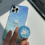 スイムホワイトサムキャットフォーンケース / Swim white Sumcat Phone Case