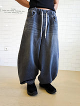 VENTIQUE ビッグバルーンワイドデニムパンツ