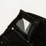 ディープタックポイントデニムバミューダパンツ / deep tuck point denim bermuda shorts - BLACK