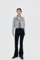 ブラックスパンブーツカットパンツ / Black Span Bootcut pants