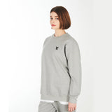3D Monogram Black Embroidery Sweatshirt Gray
