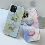 Star - チリングハートスターiPhoneケース