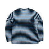 ストライプハイネックプルオーバー / BSR2223FWPO027 STRIPE HIGH NECK PULLOVER BLUE