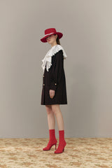 Collared check dress