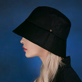 Rose gold rivet bucket hat BLACK