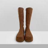 Sophie Velvet Square Long Boots