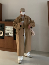 Nus. Wool Black Coat (베이지)