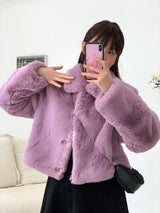 [MADE] Pudding Fur Jacket (Lavender Purple)