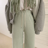 [BELLIDE MADE / 2 lengths] velour corduroy training pants