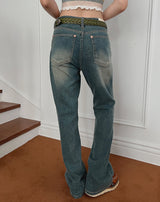 グリーニーブーツカットパンツ / no.425 Greeny Bootcut Pants
