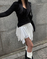 Crape shirring T