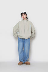 トライカラーリングナイロンジップアップ / Try Coloring Nylon Zip-Up