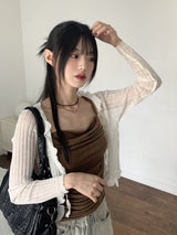 Dao shirring drape sleeveless