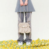 Cancan String Cross Bag Sand Beige