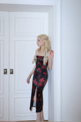 ROSE SLIT DRESS[red]