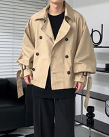 バルーンショートトレンチジャケット / GM Balloon Short Trench Jacket (2 colors)