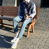 ミニマルVネックニットウェアベスト / LMN Minimal V-neck Knitwear vest (6 colors)