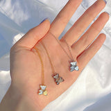 Luv in bear necklace (6657695809654)