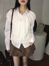 ロソップストライプラインシースルー長袖シャツ