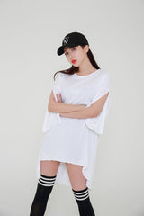 アンフテッドショルダーロング半袖Tシャツ / TOP(7791) Unfooted Shoulder Long Short Sleeve Tee