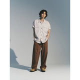 マティックスリラックスベルトパンツ / MATIX RELAXED BELTED PANTS_BRICK BROWN