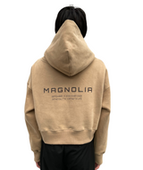 プリントクロップドフーディ / Print Cropped Hoodie-BEIGE