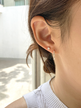 [92.5silver] essential cubic piercing (2sizes)