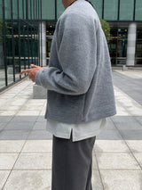 LMN ラウンドヒドゥンカーディガン / LMN Round Hidden Cardigan (5 colors)