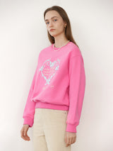 ROLAROLA X SAKI MAKE ALL SWEATSHIRT PINK
