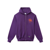 スプラッシュジップアップフーディ / Splash Zip Up Hoodie - Dark Purple