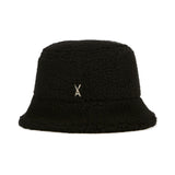 Stud Logo Fleece Bucket Hat Black