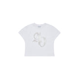 メタルニューシンボルロゴバイオウォッシングクロップショートスリーブTシャツ