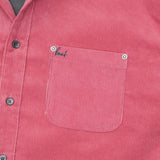 コーデュロイシャツフーディー / corduroy shirt hoodie [pink]