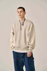 REVERSE PATTERN SWEATSHIRT-GRAY