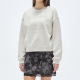 Flower Hand Graphic Sweatshirt [OATMEAL] (6674519064694)