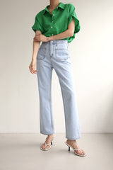 クシオジーンズ / CUSHIO JEANS / STRAIGHT DENIM PANTS