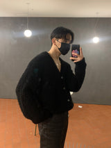 Leo Boucle Hair Cardigan (3color)