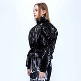 ダブルレイヤードグーズダウンジャケット / Double Layered Goose Down Jacket _ Glossy Black