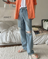 カラーマイレリーフビンテージデニムパンツ/Colmy Relief Vintage Denim