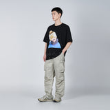 ベイビーフェイスイエロービーニーボーイ半袖Tシャツ ブラック