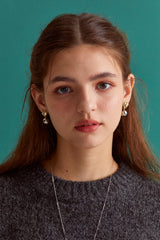 My heart combi earring