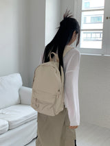 Notid Pocket Nylon Plain Backpack