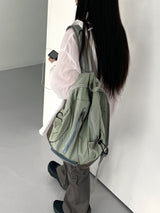 カマン配色ジッパースポーティバックパック/Kaman Contrast Zipper Sporty Backpack