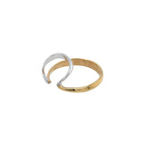2トーン２ラインラージイヤーカフ/two tone two line large earcuff