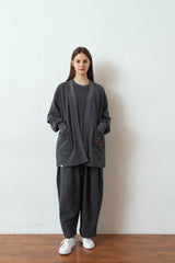 SOLAR PIGMENT BALLOON SWEAT PANTS (Charcoal) / ソーラーピグメントバルーンスウェットパンツ