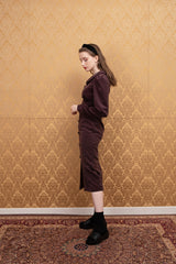 volume sleeve dress (6651910652022)
