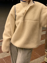 フリースプルオーバー